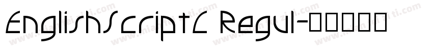 EnglishScriptC Regul字体转换